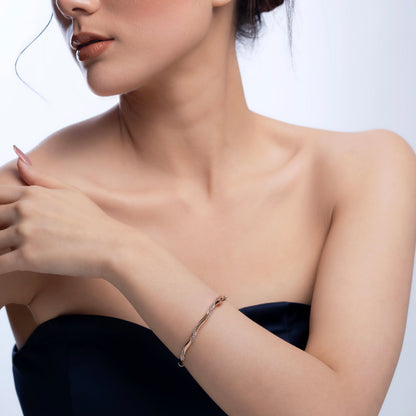 Adelaide Twist Beads Bangle