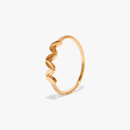 Ester Heart Leaf Ring