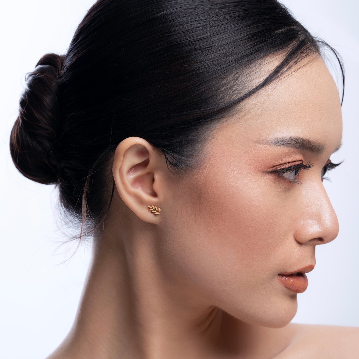 Liora Leaf Stud Earring