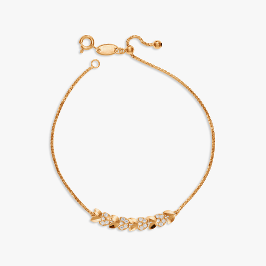 Melisha Heart Leaf Bracelet