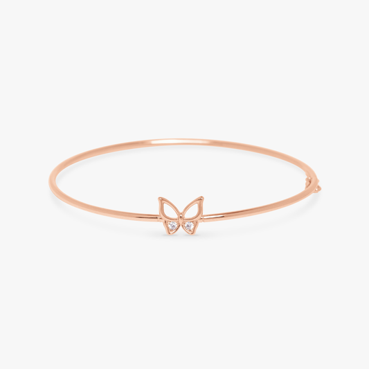 Fleurette Butterfly Bangle