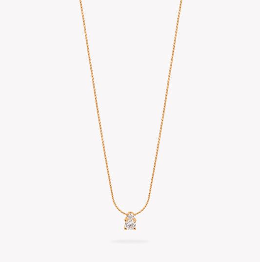 Aludra Mini Solitaire Necklace