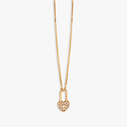 Colin Heart Lock Necklace
