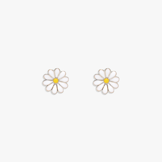 Daisy d’Or White Stud Earring