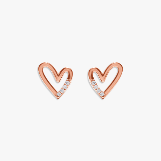 Viora Heart Stud Earring