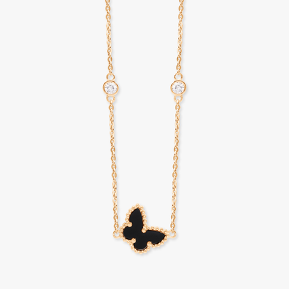 Amari Black Butterfly Necklace