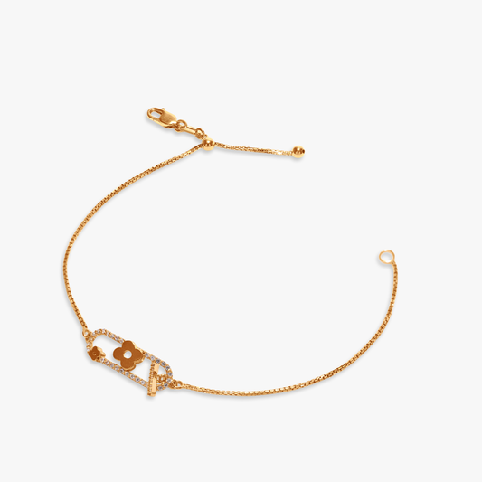 Stephia Clover Bar Bracelet
