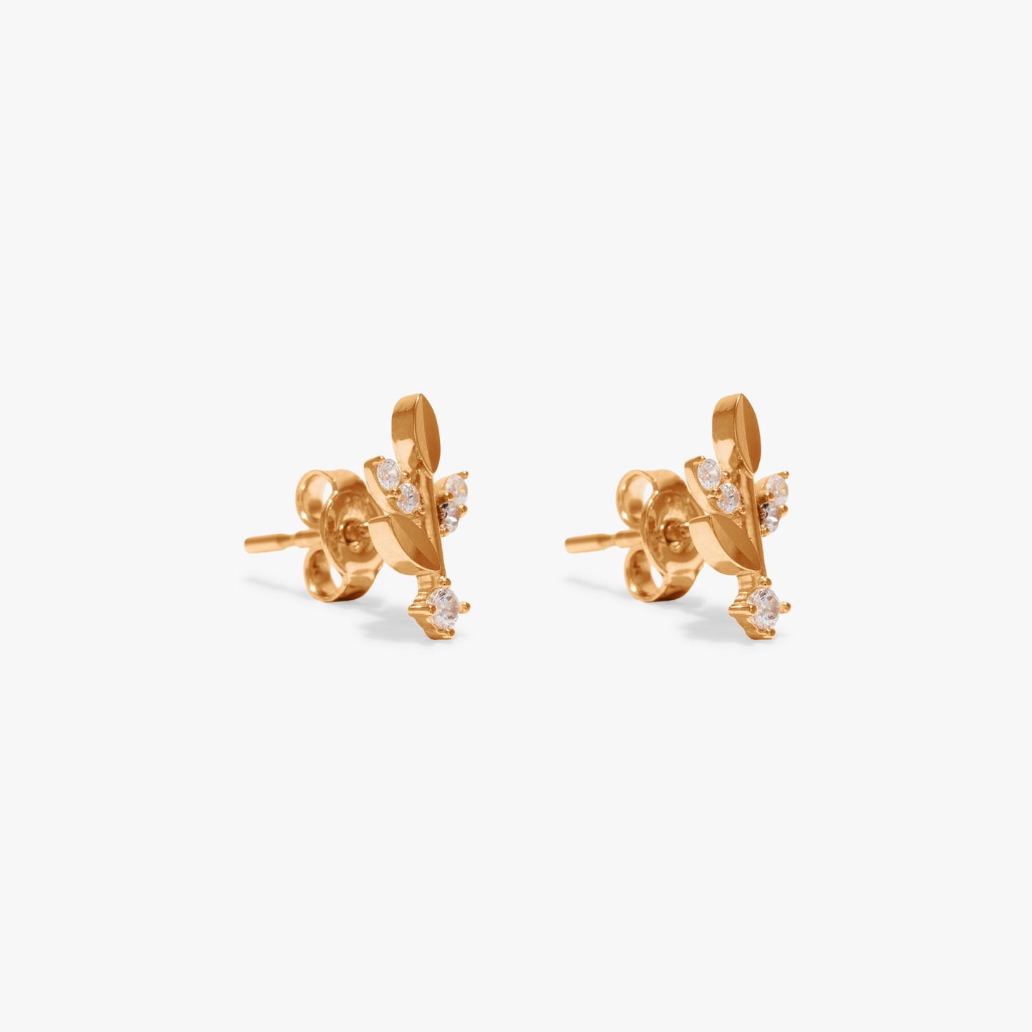Melisha Leaf Stud Earring