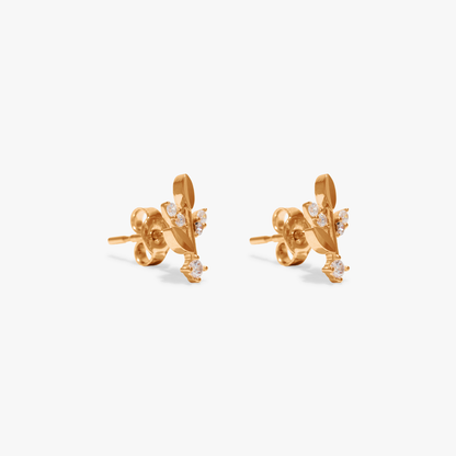 Melisha Leaf Stud Earring