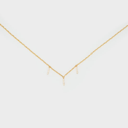 Gabriela Rainstone Bar Necklace