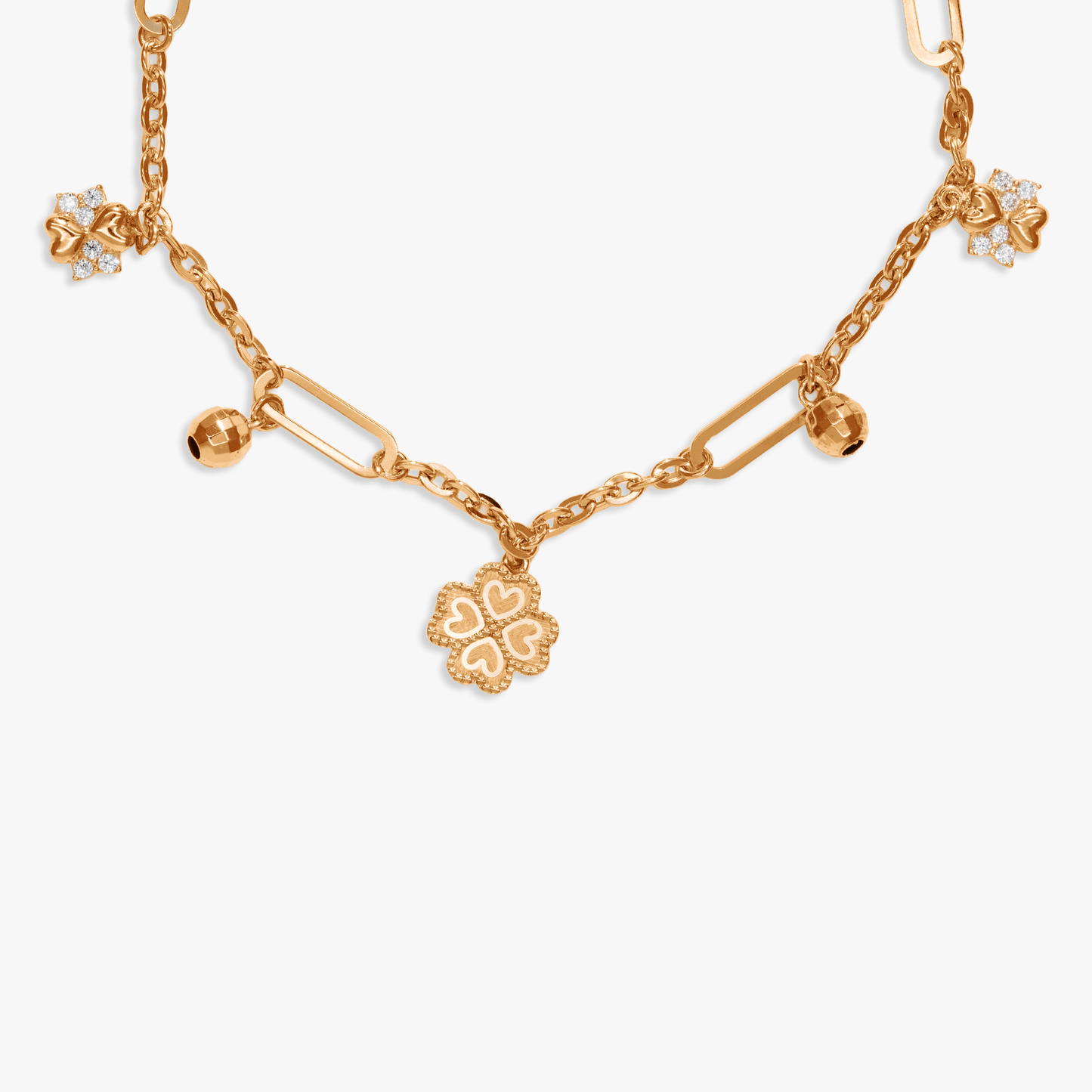 Althea Flower Charm Bracelet