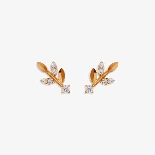 Melisha Leaf Stud Earring