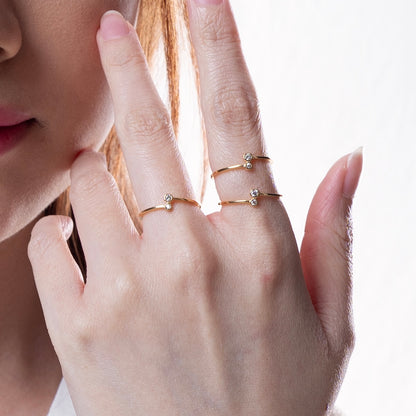 Selly Stacking Bezel Ring