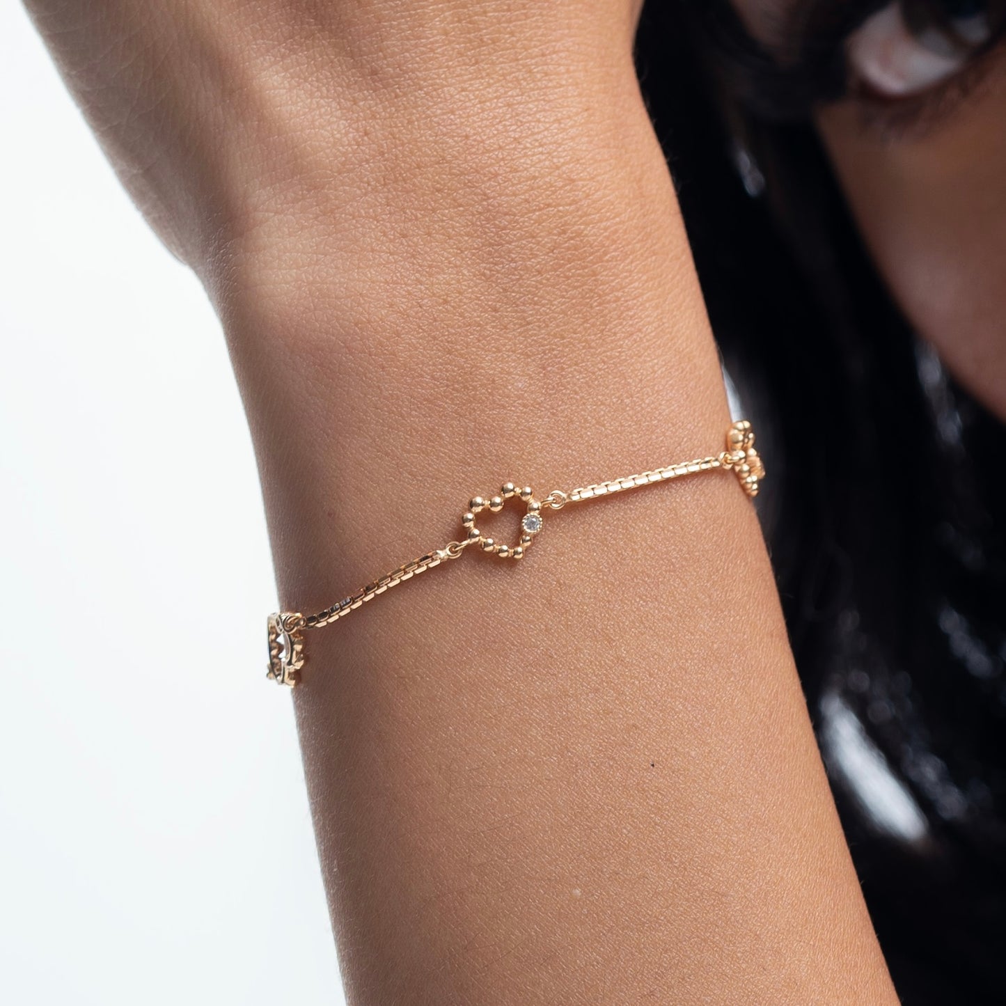 Carla Pepper Heart Bracelet