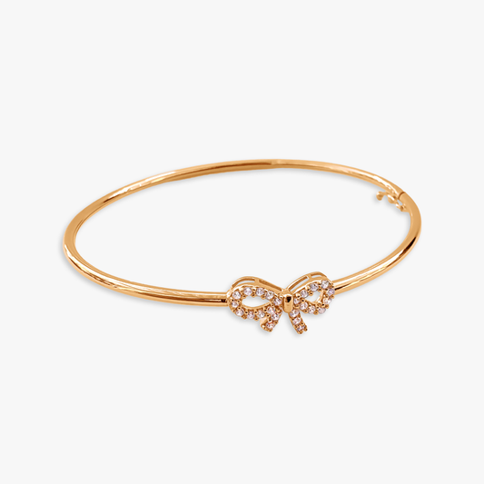 Sheryl Crystal Bow Bangle