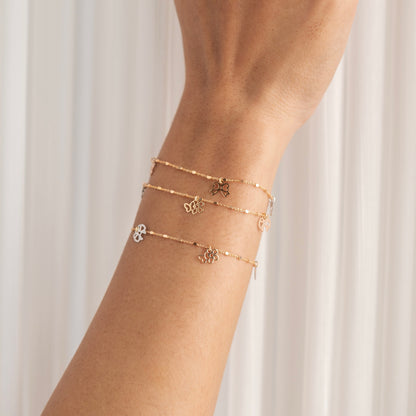 Liana Heart Bow Charm Bracelet