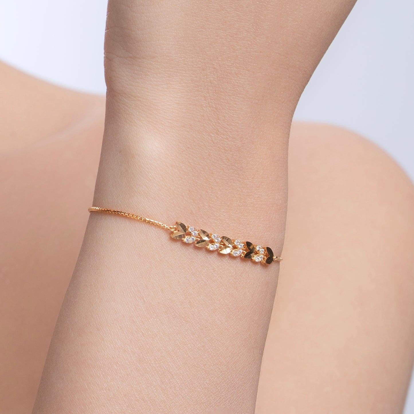 Melisha Heart Leaf Bracelet