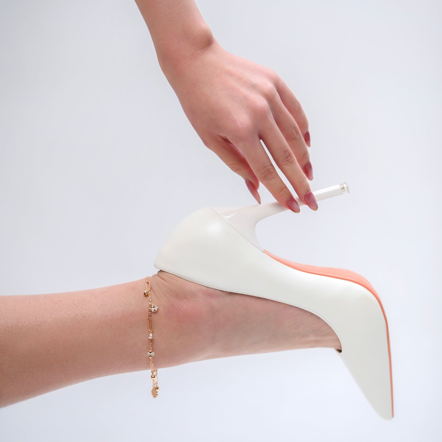 Althea Flower Charm Anklet