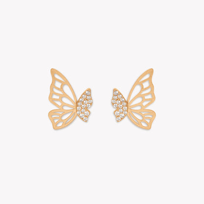 Leora Butterfly Wings Stud Earring