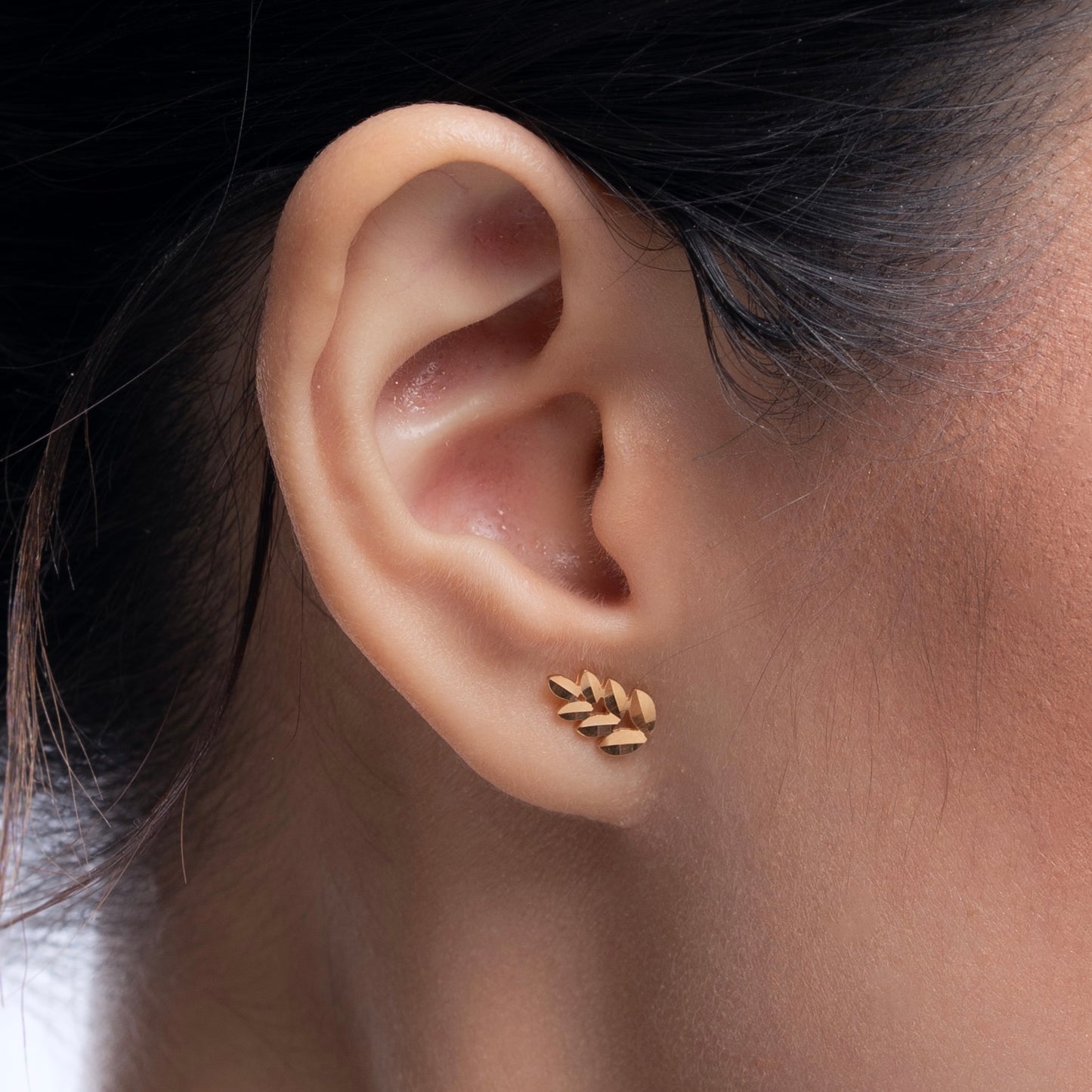 Liora Leaf Stud Earring