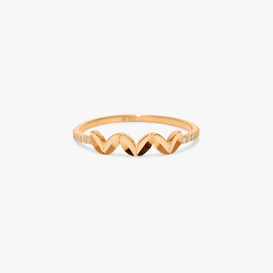 Ester Heart Leaf Ring
