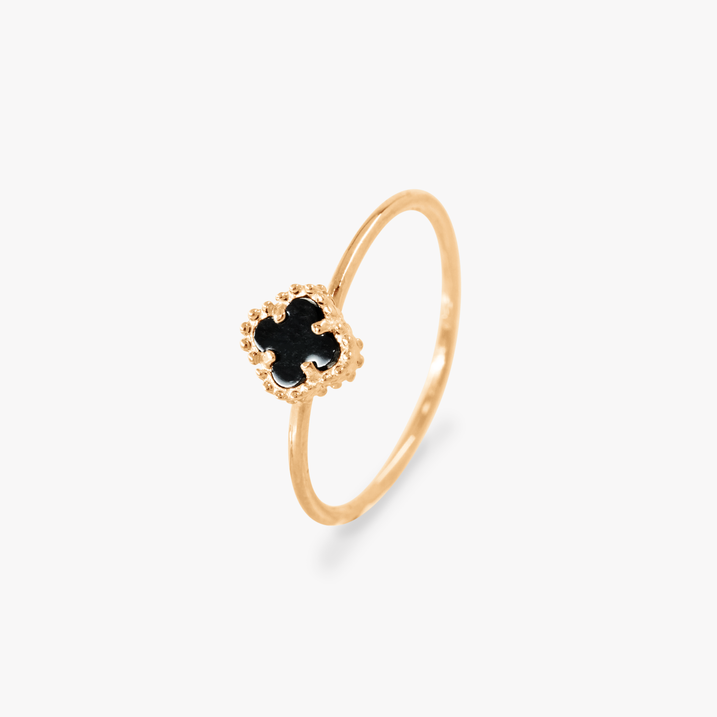 Mavelyn Black Clover Ring