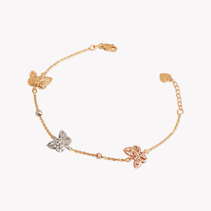 Miya Triple Butterfly Bracelet