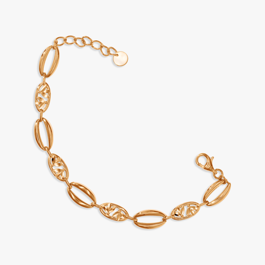 Clarita Oval Leaf Bracelet