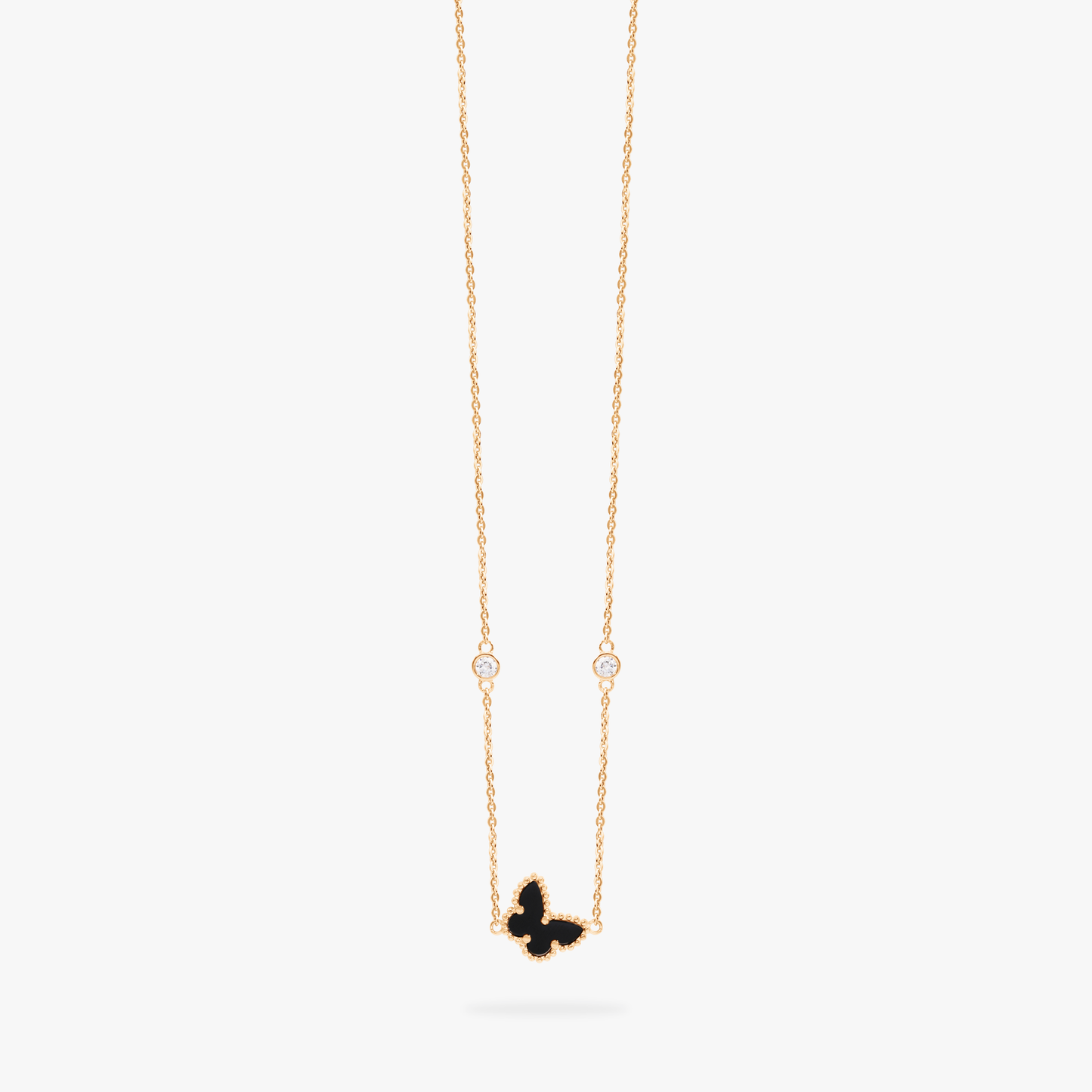 Amari Black Butterfly Necklace