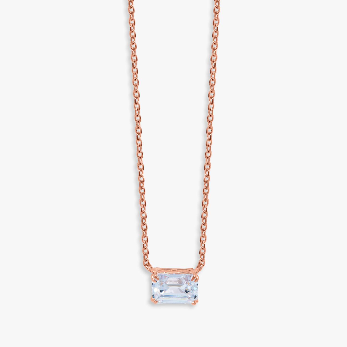 Letizia Emerald Cut Necklace