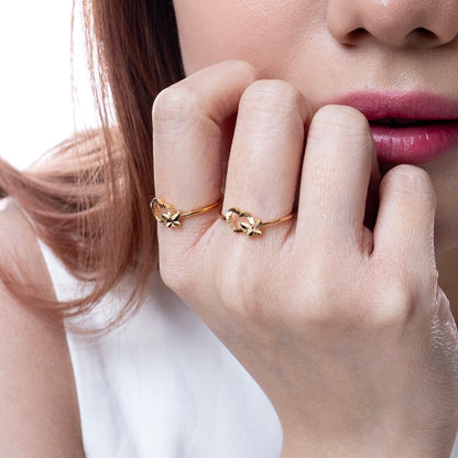 Ella Butterfly Heart Ring
