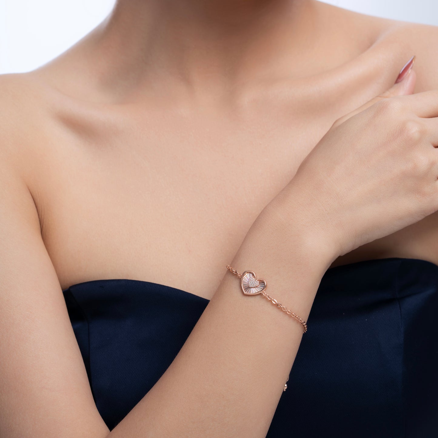 Amelia Heart in Heart Bracelet