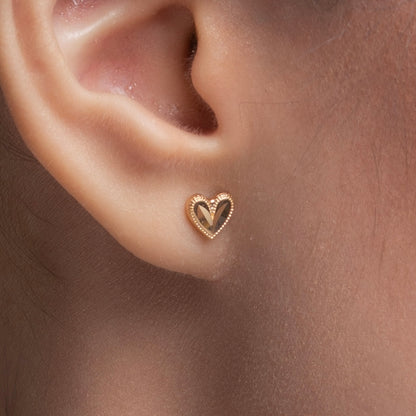 Valoise Heart Stud Earring