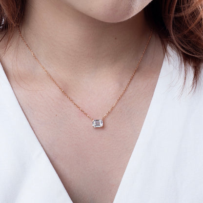 Letizia Emerald Cut Necklace