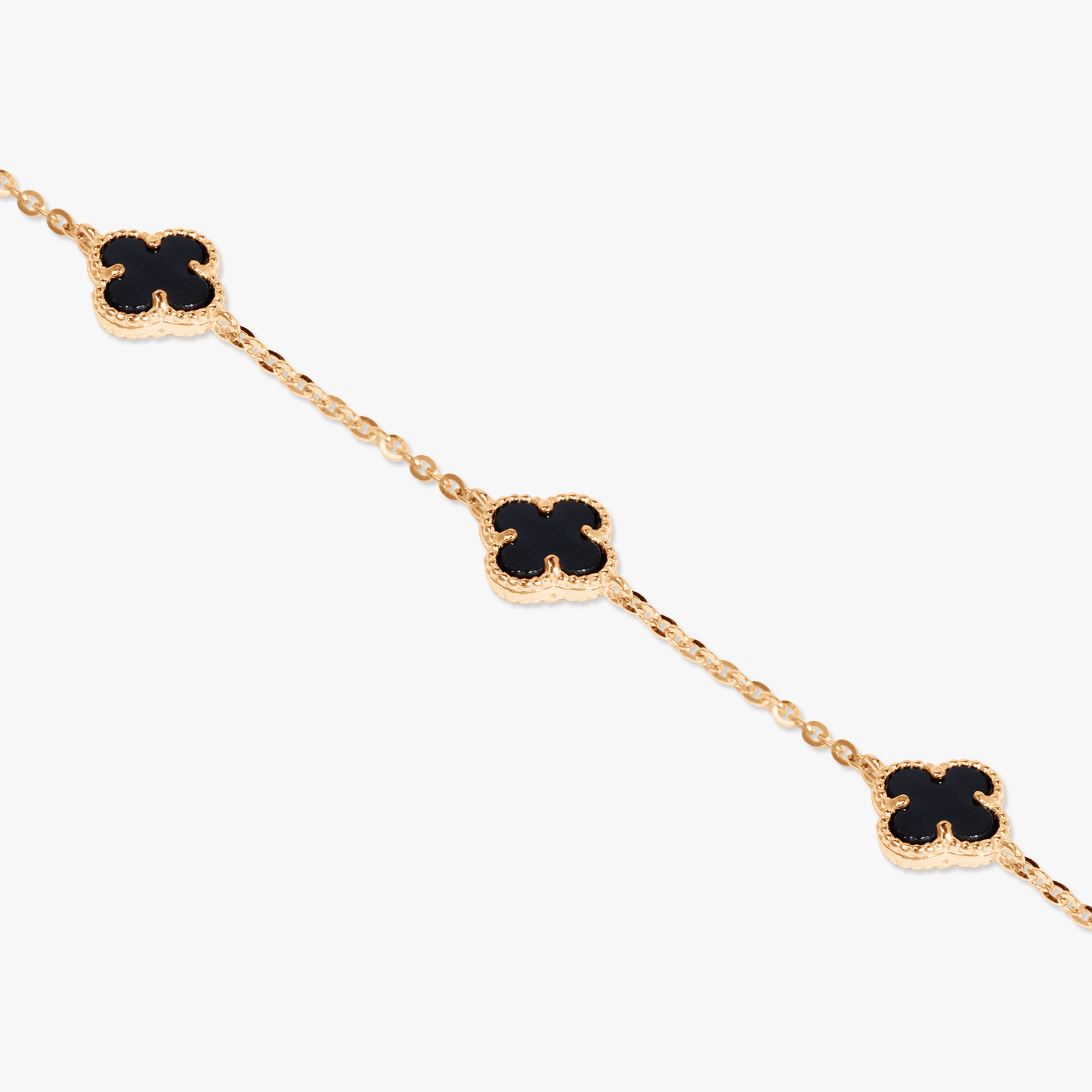 Mavelyn Black Clover Bracelet