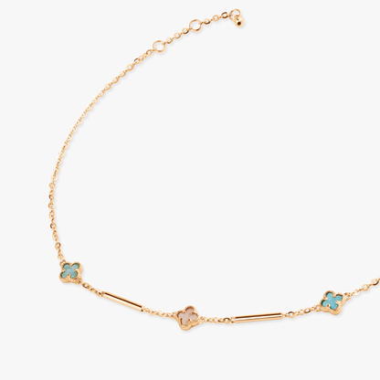 Elias Colorful Clover Anklet