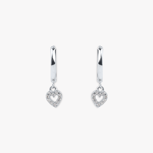 Siofra Heart Hoop Earring