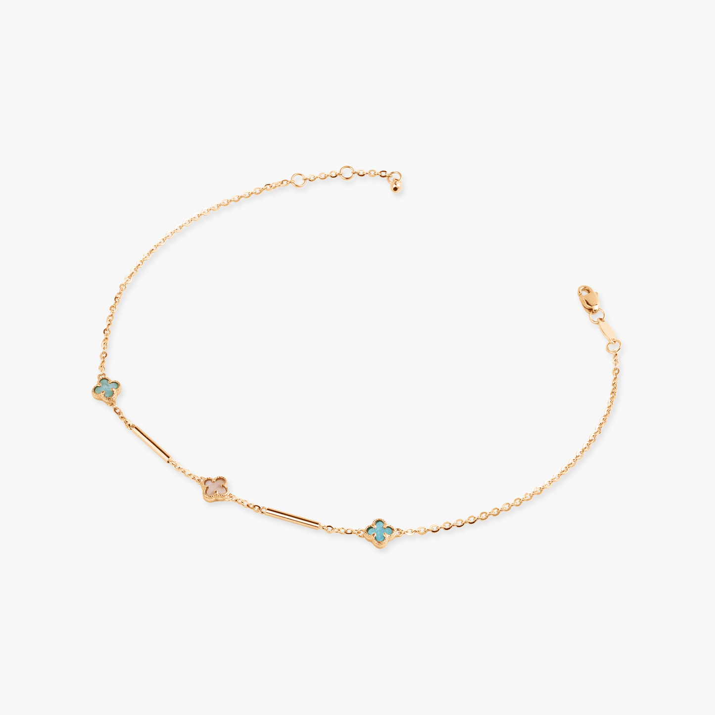 Elias Colorful Clover Anklet