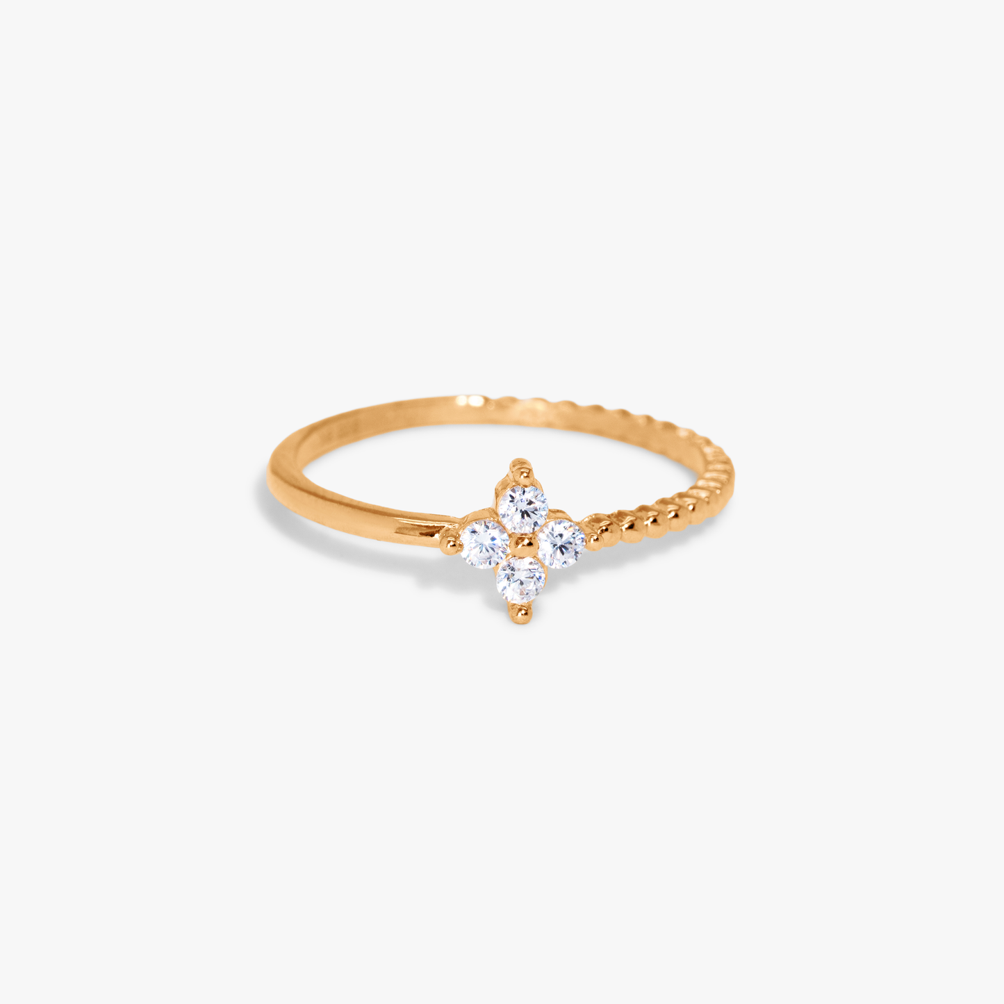 Jovanca Clover Beads Ring