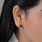 Kimora Black Clover Stud Earring