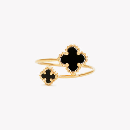 Alora Black Clover Ring