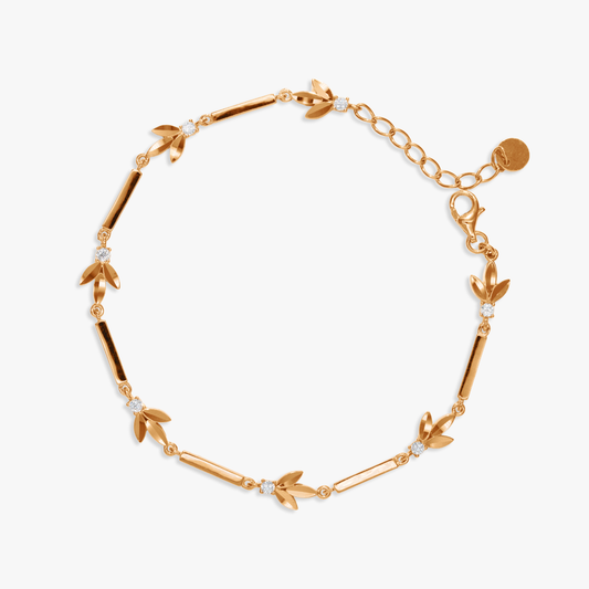 Liora Crystals Leaf Bracelet