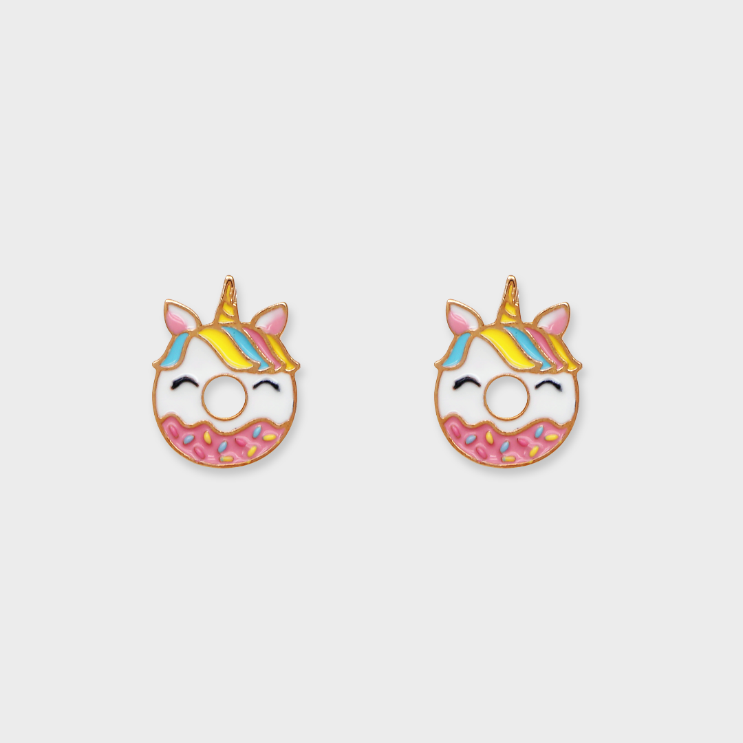 Unicorn Cute Donut Kids Earring