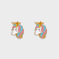 Unicorn Rainbow Crown Kids Earring