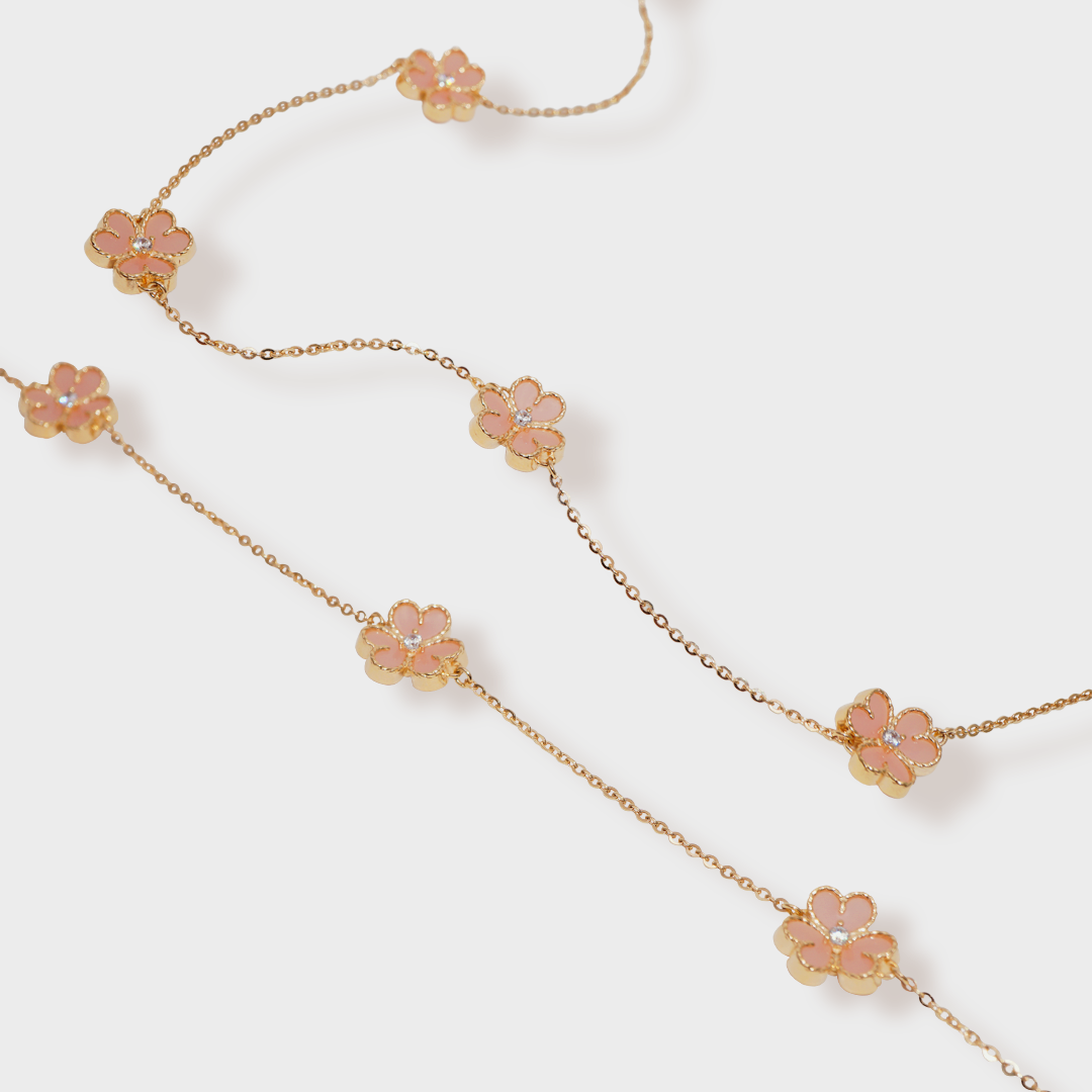 Sakura Pink Blossom Necklace
