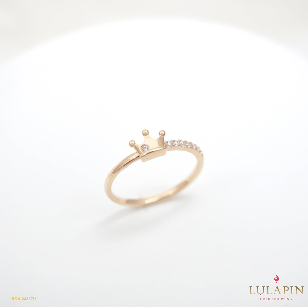 Simply Crown Listring Yellow Ring